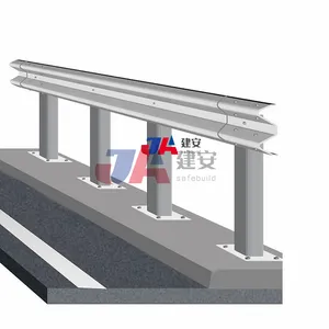 W Beam Highway Guardrail With Steel Fishtail Terminal End Used In Exported