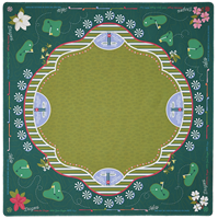 Jeu de Mahjong Américain Personnalisé Green Strip Golf, Luxe, Pliable, 4 Couches, 160 Tuiles en Acrylique, Écologique, Soirée de Jeu