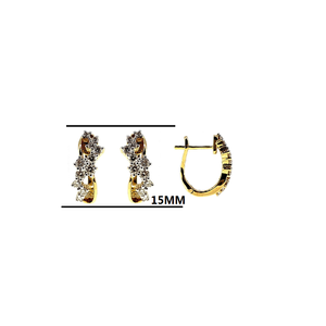 Offre Spéciale produits mode 18k or Boucle D'oreille Diamant Ensemble De Bijoux En Argent Boucle D'oreille Cristal Mini Femmes Boucle D'oreille - Product Image 2