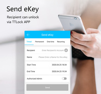 Tediton Ttlock APP rfid mot de passe intelligent biométrique sans fil tiroir serrure spa électronique numérique armoire de sécurité serrure