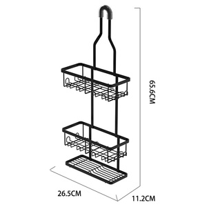 Étagère de salle de bain moderne multifonctionnelle à double niveau, support mural pour toilettes, séchage, étanche, finition en acier inoxydable, rangement - Product Image 4