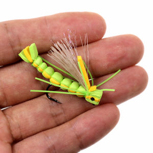 Scarabei di schiuma galleggianti mosca a Zig Bug Boatman pesca Panfish trota della trota della carpa pesca insetti esca artificiale #10 - Product Image 4