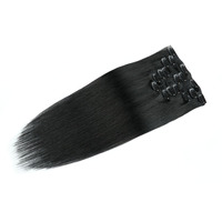 Extensions de cheveux humains Remy pleine couleur de haute qualité, vente en gros, extensions à clipser 100 % cheveux humains, fournisseurs de cheveux vierges à clipser