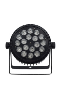 QSE Lighting 18 LED Slim Moving Head Light RGBW DMX512/Contrôle Sonore 6000K Lumière du jour en alliage <span class=keywords><strong>d</strong></span>'aluminium pour scène - Product Image 3