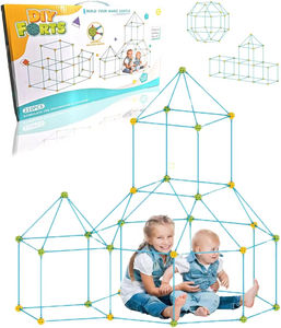 210 pièces de kits de <span class=keywords><strong>construction</strong></span> de forts lumineux DIY, châteaux, tunnels, tentes, maison de jeu, jouets de <span class=keywords><strong>construction</strong></span>, kit de <span class=keywords><strong>construction</strong></span> de forts pour enfants - Product Image 1