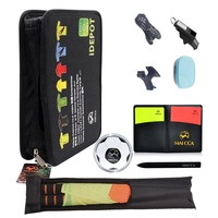 Kit d'arbitre de football Johold Équipement d'entraînement d'arbitre de football Carte rouge et jaune sélecteur de bord baromètre bord finder flag