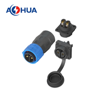 AOHUA Équipement LED Connecteur d'alimentation à montage sur panneau K25 35A Adaptateur de courant Verrouillage rapide Mâle Femelle Faisceau de câbles Prise 2 ~ 8P