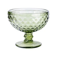 Vente en gros de bols à glace décoratifs colorés avec motif serpent pour la décoration de mariage, bols à glace verts pour la décoration de la maison