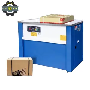 JIAHE semi-automatica alta piattaforma cartone hot melt bundling machine PP nastro adesivo industriale macchina per l'imballaggio