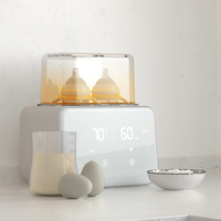 Pemanas Botol Ganda OEM/ODM Pemanasan Konstan 24 Jam Mode Pintar Timer Otomatis Pemanas Susu Bayi