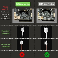 Nouveau Hotend pour Creality K1C K1 MAX, kit de bloc chauffant en céramique, buse intégrée à échange rapide, impression à haut débit, pièces d'imprimante 3D