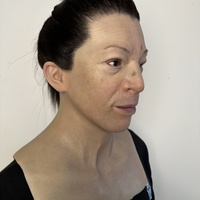Maschera in Silicone Iper Realistica Donna Anziana, Viso Intero, per Halloween, Pasqua, Personalizzabile, Riutilizzabile, Ecologica, Traspirante, per Riprese Cinematografiche