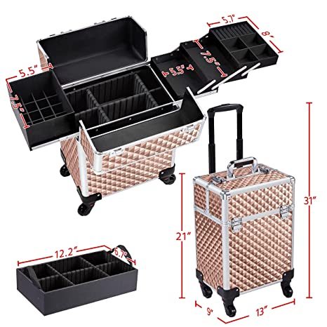 1985 Multicolored Make-up Case – Bunte Aufbewahrungsbox Für Make-up Unterwegs Oder Zu Hause