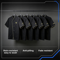 Veste de Chef Personnalisée avec Logo 100% Coton Résistante à la Décoloration Anti-Boulochage Broderie Uniforme pour Chaîne de Restaurants MOQ100