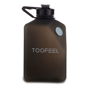 Sans BPA et sans fuite grande capacité 2.7l Eco-frindly plastique Fitness sport bouteille d'eau carrée avec aimant pour téléphone deux couvercles cruche - Product Image 6