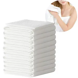 Disposable Bath Towel Shower Body Big Towels For Hiking Camping Backpack Cycling Bicycle Road Trip 55 X27.5 Inch Private Label