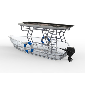 12 People Outdoor Large Transparent Crystal Boat Lake Tourist Sightseeing Photography PVC Boat Motor - Product Image 6