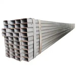 China Supplier Hot Dipped Galvanized Ms Steel Square Tube Rectangular Steel Pipe Hollow Section