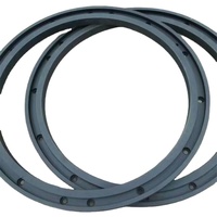 Runder Kunststoff-Nylon ring aus schwarzem Graphit Nylon Dicht ring aus Kunststoff mit großem Durchmesser ABS-Dicht ring