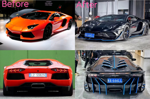 Kit carrosserie style Lamborghini <span class=keywords><strong>Aventador</strong></span> LP700 <span class=keywords><strong>SVR</strong></span>, installation facile, pare-chocs avant et arrière, jupes latérales, directement de l'usine - Product Image 3