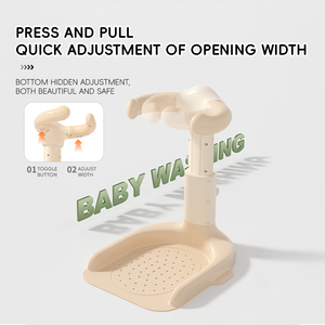 SUNNUO Nuevo Soporte de Baño Plegable Portátil de Goma, <span class=keywords><strong>Cinco</strong></span> Niveles Ajustables para Bebés - Product Image 2