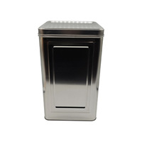 Boîte carrée en fer blanc pour écorces de mandarine, qualité alimentaire, pour biscuits, thé, bonbons, stockage scellé, double couvercle, 20L, anti-humidité