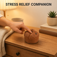 Jouet Squishy Muffin Myrtille à Remontée Lente, Matériau en Mousse Souple Texturée, Anti-Stress, Décoration de Bureau, Cadeau