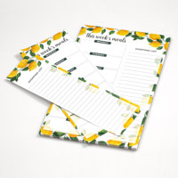 Bloc-notes magnétique pour liste de courses hebdomadaire et quotidienne, avec feuilles détachables et format de liste de contrôle organisé