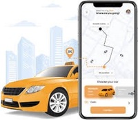 Aplicación Móvil para Reserva de Taxis, Combinación Inteligente de Viajes, Rastreo en Tiempo Real, Pagos Seguros, Compatible con Múltiples Sistemas Operativos (Mac/Linux), Versión con Internet