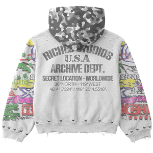 Sudadera con capucha de forro polar grueso con cremallera completa y estampado personalizado, de la mejor calidad, ecológica, de secado rápido, para hombre, en venta. - Product Image 4