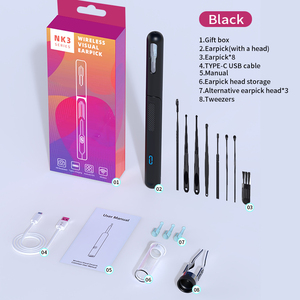 Limpiador Visual de Cera <span class=keywords><strong>para</strong></span> Oídos con Cámara HD, Recargable por Tipo-C, Diseño Inteligente Inalámbrico - Product Image 6