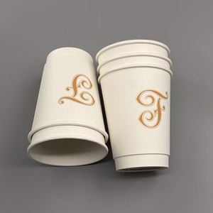 แก้วกระดาษแบบใช้แล้วทิ้งเคลือบ PLA ย่อยสลายได้ พิมพ์โลโก้ได้ ขนาด 12oz 16oz สำหรับกาแฟและสมูทตี้แบบนำกลับบ้าน - Product Image 6