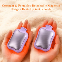 Chauffe-mains magnétique 2-en-1 avec trois niveaux de température, compact, portable, chauffe-mains électrique sans doigts