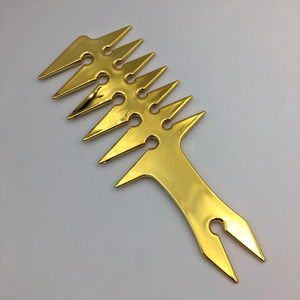 Peigne à tête d'huile de galvanoplastie pour barbier Peigne à cheveux pointu à dents larges pour hommes <span class=keywords><strong>Coiffure</strong></span> rétro Peigne à dents larges pour hommes Vente en gros - Product Image 5