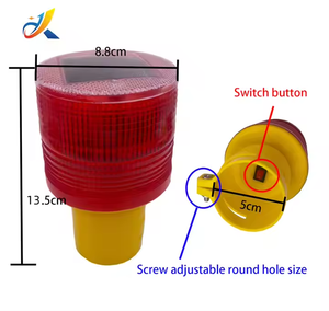 Luces de Señalización LED <span class=keywords><strong>Solares</strong></span> para Seguridad Vial con Marcador Prismático de Alta Intensidad para Jardín, Tráfico y Construcción - Product Image 3