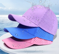 Gorra Deportiva Personalizada al por Mayor, Cortada con Láser, Perforada, con Logotipo de Marca, Bordado 3D, Impresa, Transpirable, para Correr