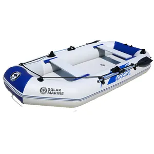 Solarmarine Bán Buôn 270 CM 4 Người CE Chứng Nhận Chất Lượng Cao New PVC Xuồng Ba Lá Kayak Bán Cứng Nhắc Đại Dương Inflatable Thuyền