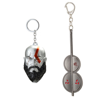 Llavero de metal con diseño de llama de Uchiha Madara, estilo anime moderno, ideal para regalos al por mayor