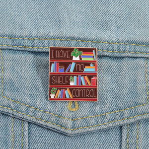 Lesezeichen sind für Quitter Emaille Pin Lustige Buch liebhaber Zitat Brosche Revers Abzeichen Schmuck Geschenk für Leser Freunde - Product Image 1