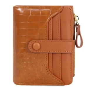 New Fashion Candy Pattern Luxury Unisex Slim Extra Thin Zipper Closure <b>Small</b> Wallet - Product Image 1