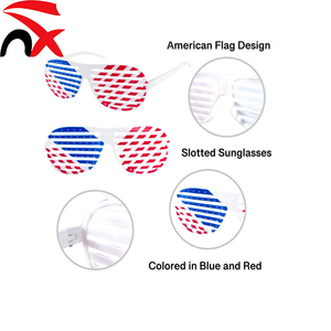 Lunettes de fête du 4 juillet américain très populaires – Ornements en plastique pour adultes et enfants, idéales pour la décoration de vos événements. - Product Image 3
