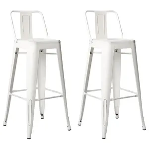 Conjunto de 4 Industrial 24 "altura <span class=keywords><strong>del</strong></span> asiento contra taburetes de Metal sillas de Bar Ruska de acero de 30 pulgadas taburetes de Bar (conjunto de 2) - Product Image 5