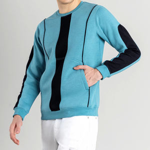 Sweat-shirt léger sur mesure pour homme, couleur unie, vente en gros - teint uni dans différentes couleurs d'hiver - Product Image 3