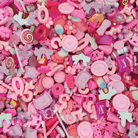Breloques en résine de styles variés en gros, cabochons à dos plat aléatoires en vrac pour coques de téléphone DIY, slime, pinces à cheveux et créations artisanales