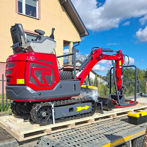 सस्ती कीमत यूरो 5 छोटे 1.2 टन खुदाई खेत खेत माइक्रो बैगर मशीन के साथ रबर ट्रैक मिनी डिगर - Product Image 2