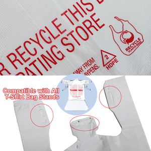 Custom Printed Strong Carry Recycled LDPE Checkout Carry <b>Bag</b> for Restaurant Carry Out Produce <b>Packing</b> And Checkout Use - Product Image 4