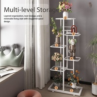 Support de fleurs en métal simple à plusieurs niveaux JIABEIHAO, support de fleurs sur pied pour balcon et maison