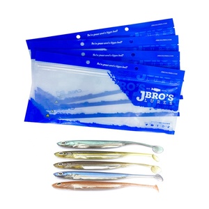 Sacs d'emballage en plastique pour leurres de pêche, avec fermeture éclair à trois côtés, personnalisés, pour <span class=keywords><strong>atelier</strong></span> GMP - Product Image 1