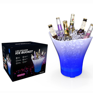 Altavoz Bluetooth con Luz LED, Cubitera LED de 7L con Cambio Automático de Color para Fiestas y Bares - Product Image 1