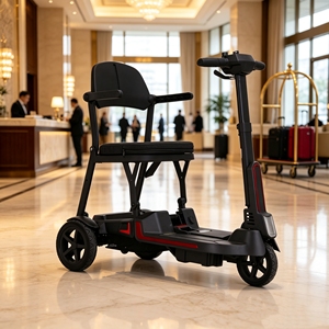 Scooter de mobilité à trois roues pour seniors, 14 kg, prix abordable, ultra-léger, pliable rapidement, compact, pour les voyages et l'extérieur, moteur 270W, double batterie - Product Image 2